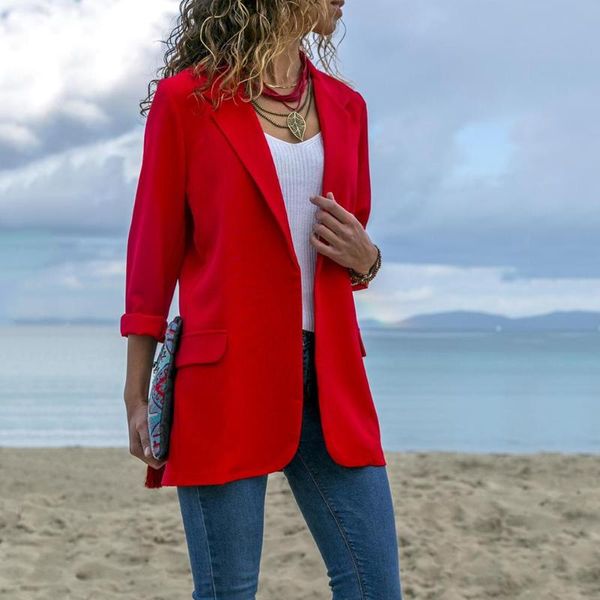 autumn women blazers office ladies solid turn down collar coat outerwear, White;black
autumn women blazers office ladies solid turn down collar coat outerwear, White;black