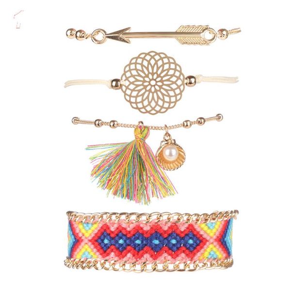2020 4pcs/set fashion colorful tassle bohemian handmade braided bracelets women bracelets jewelry, Black
2020 4pcs/set fashion colorful tassle bohemian handmade braided bracelets women bracelets jewelry, Black