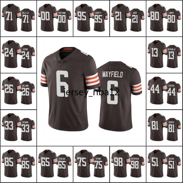 cleveland nfc browns men #13 odell beckham jr 71 jedrick wills 24 nick chubb women youth custom jersey, Black;red
cleveland nfc browns men #13 odell beckham jr 71 jedrick wills 24 nick chubb women youth custom jersey, Black;red