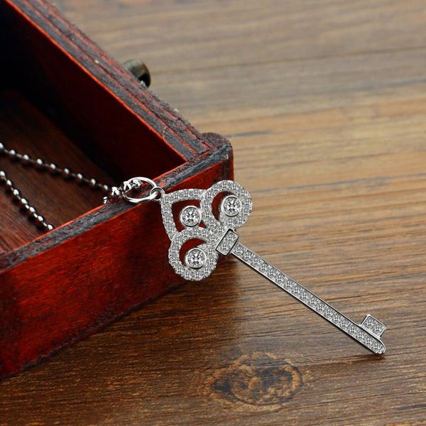 bohemia simple female silver plated choker necklace elegant zircon inlay key pendant design pearl necklace ladies bijoux gift
bohemia simple female silver plated choker necklace elegant zircon inlay key pendant design pearl necklace ladies bijoux gift