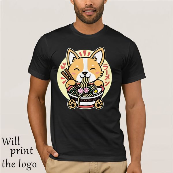 kawaii ramen cute anime dog corgi japanese noodles t-shirt.webp