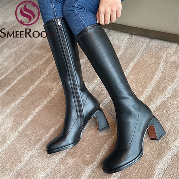 smeeroon 2020 new arrival women boots knee high boots thick heels square toe 3 colors ladies shoes black white
smeeroon 2020 new arrival women boots knee high boots thick heels square toe 3 colors ladies shoes black white