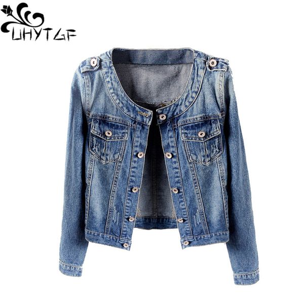 women's jackets uhytgf spring autumn jean jacket woman long sleeve casual short denim female single-breasted slim 6xl plus size coat 10, Black;brown
women's jackets uhytgf spring autumn jean jacket woman long sleeve casual short denim female single-breasted slim 6xl plus size coat 10, Black;brown