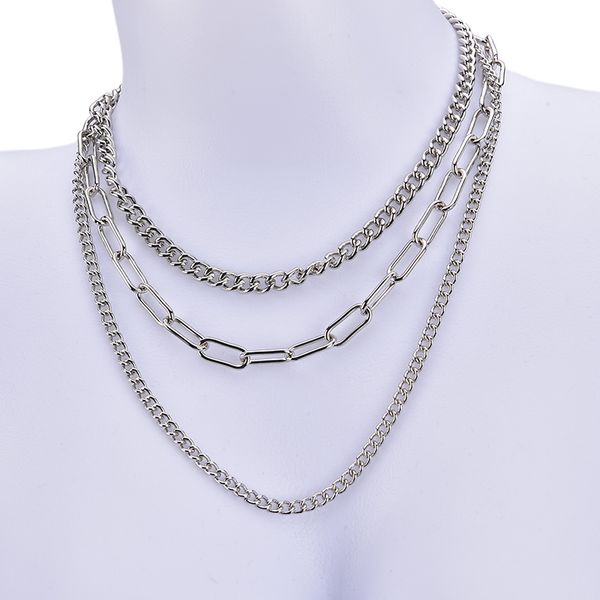 chokers 1pcs simple fashion multi layer gold silver color choker necklace women girl statement trendy neck collar jewelry, Golden;silver
chokers 1pcs simple fashion multi layer gold silver color choker necklace women girl statement trendy neck collar jewelry, Golden;silver