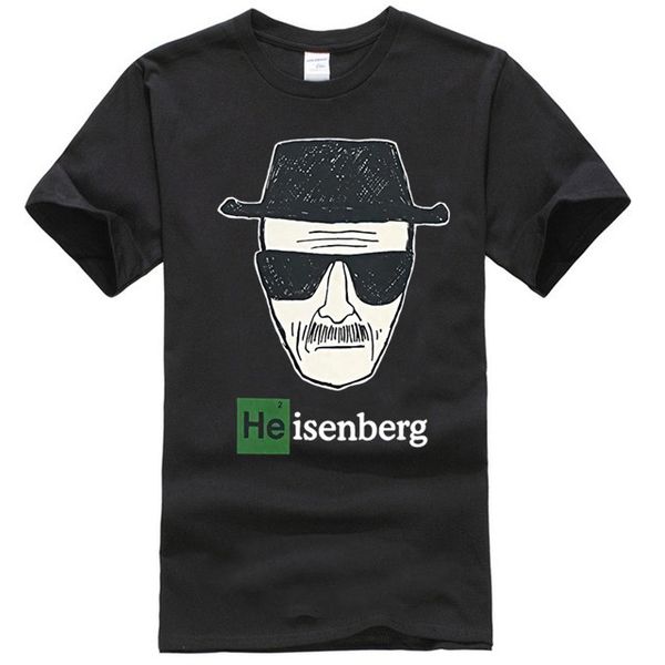 breaking bad t-shirt men - heisenberg pic - black