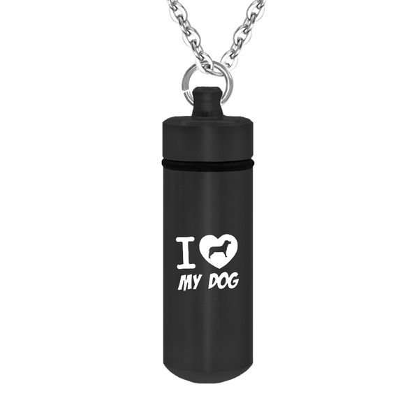 i love my dog-aluminum alloy cylinder cremation pendant for ashes dog funeral urn jewelry keepsake with fill kit velvet bag, Silver
i love my dog-aluminum alloy cylinder cremation pendant for ashes dog funeral urn jewelry keepsake with fill kit velvet bag, Silver