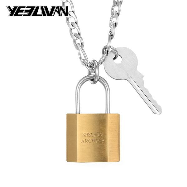 pendant necklaces gold key padlock for women hip hop lock necklace cuban chain on the neck punk 2021 fashion jewelry female, Silver
pendant necklaces gold key padlock for women hip hop lock necklace cuban chain on the neck punk 2021 fashion jewelry female, Silver