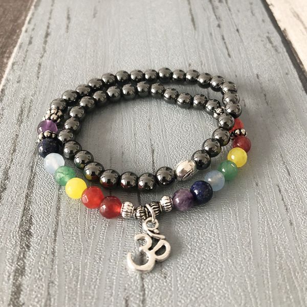 tennis 6mm hematite amethysts bead yoga meditation bracelet 7 chakra 54 beads mala lady's double wrap wrist, Golden;silver
tennis 6mm hematite amethysts bead yoga meditation bracelet 7 chakra 54 beads mala lady's double wrap wrist, Golden;silver