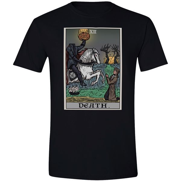halloween death tarot card shirt the legend of sleepy hollow headless horseman tee shirt