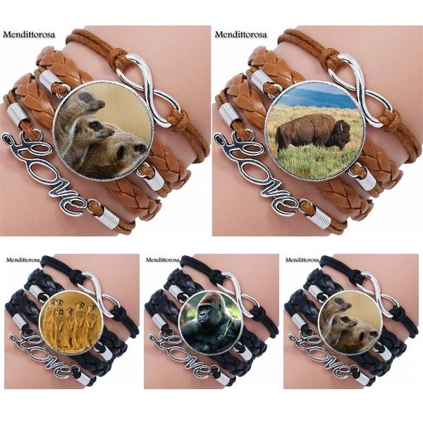 charm bracelets wild animal picture for women gift fashion jewelry glass cabochon multilayer black/brown leather bracelet bangle, Golden;silver
charm bracelets wild animal picture for women gift fashion jewelry glass cabochon multilayer black/brown leather bracelet bangle, Golden;silver