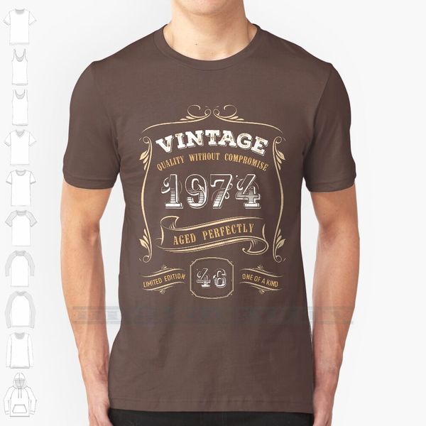 46th birthday gift gold vintage 1974 aged perfectly custom design print for men women cotton new cool tee t shirt
46th birthday gift gold vintage 1974 aged perfectly custom design print for men women cotton new cool tee t shirt