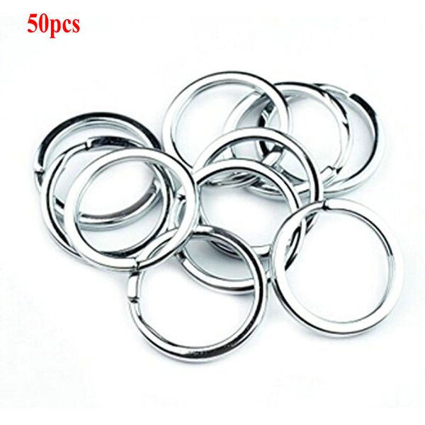 50pcs/set shiny keychain 25mm metal key holder split rings suspension keyring keyfob accessories for men women car bags, Silver
50pcs/set shiny keychain 25mm metal key holder split rings suspension keyring keyfob accessories for men women car bags, Silver