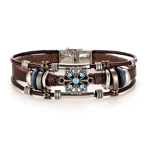 charm bracelets men punk multilayer leather bracelet vintage wrap wristband, Golden;silver
charm bracelets men punk multilayer leather bracelet vintage wrap wristband, Golden;silver