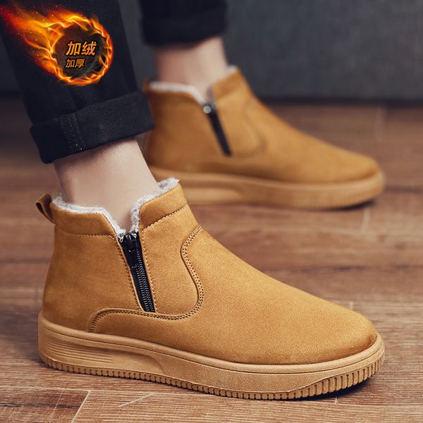 olome men's casual boot botas de hombre cold protection keep warm men fashion snow boots outdoor walk boot, Black
olome men's casual boot botas de hombre cold protection keep warm men fashion snow boots outdoor walk boot, Black