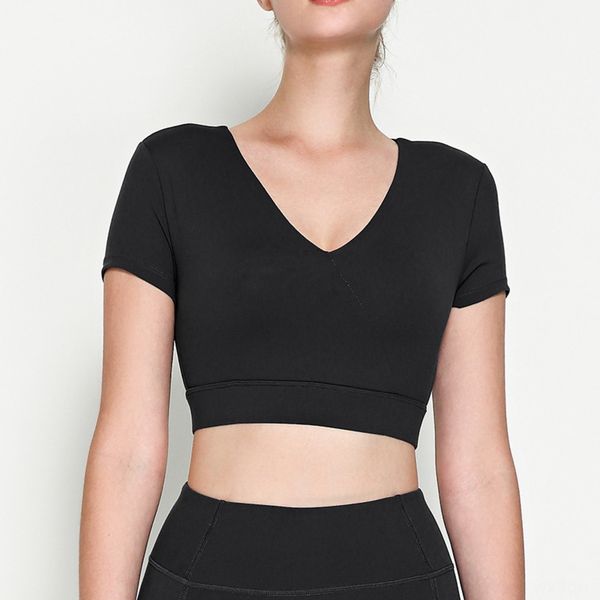tight suit v-neck short half sleeve clothes yoga clothes yoga suitt-shirt gym running sports women's belt chest pad n1037 auilj, Gray
tight suit v-neck short half sleeve clothes yoga clothes yoga suitt-shirt gym running sports women's belt chest pad n1037 auilj, Gray