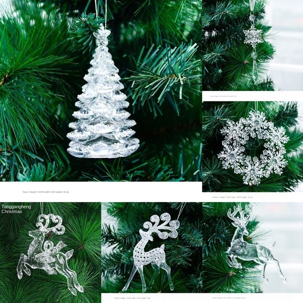 new transparent christmas tree elk snowflake decorative pendant accessories accessories christmas tree decorations small pendant ornament ve
new transparent christmas tree elk snowflake decorative pendant accessories accessories christmas tree decorations small pendant ornament ve