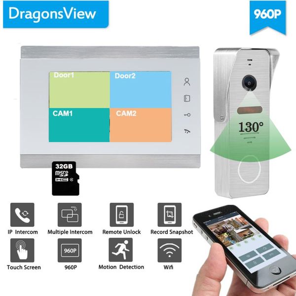 video door phones dragonsview 7 inch intercom wifi wireless phone doorbell camera 4 channels record unlock motion detection
video door phones dragonsview 7 inch intercom wifi wireless phone doorbell camera 4 channels record unlock motion detection
