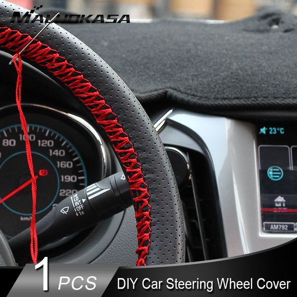pu leather steering covers 36/38/40cm diy car steering wheel cover soft leather braid design with needle and thread interior kit
pu leather steering covers 36/38/40cm diy car steering wheel cover soft leather braid design with needle and thread interior kit