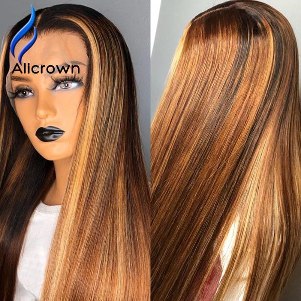 lace wigs alicrown highlight ombre t-part straight front human hair bleached knots brazilian non-remy pre-plucked, Black;brown
lace wigs alicrown highlight ombre t-part straight front human hair bleached knots brazilian non-remy pre-plucked, Black;brown