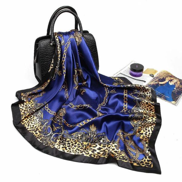 scarves 50pcs silk scarf 90*90cm small square european and american leaf print shawl, Blue;gray
scarves 50pcs silk scarf 90*90cm small square european and american leaf print shawl, Blue;gray