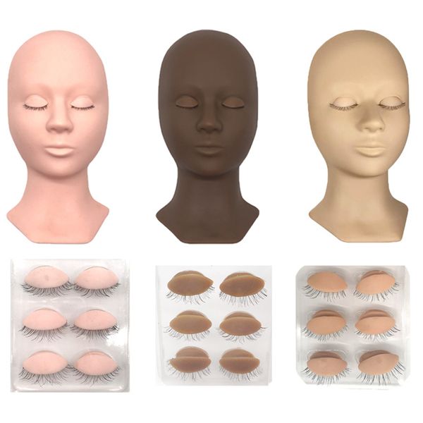 3 colors silicone mannequin head with replacement eyelids practice eyelash extension makeup professional training heads
3 colors silicone mannequin head with replacement eyelids practice eyelash extension makeup professional training heads