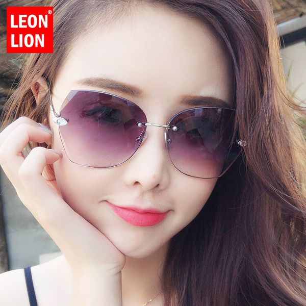 leonlion rimless oversized sunglasses women vintage glasses women brand designer eyeglasses for women/men mirror, White;black
leonlion rimless oversized sunglasses women vintage glasses women brand designer eyeglasses for women/men mirror, White;black