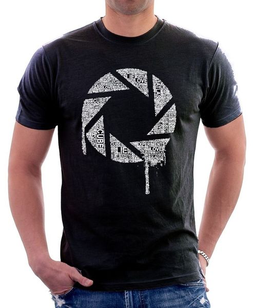 chell glados words wheatly parody turrets black printed cotton t shirt 9698
chell glados words wheatly parody turrets black printed cotton t shirt 9698