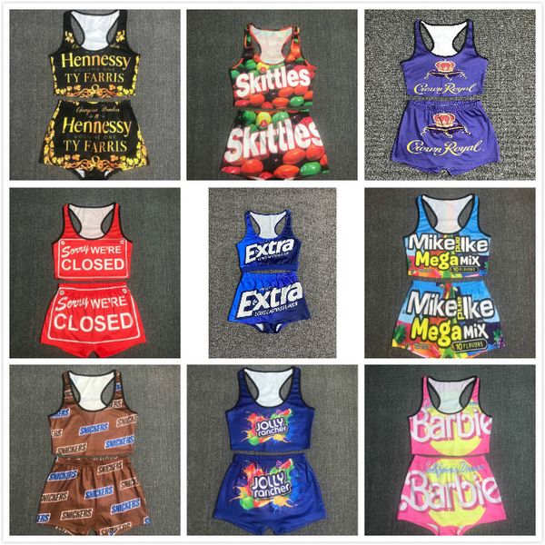2020 women yoga pants two pieces set slim letter printed sleeveless vest shorts ladies new fashion pants ly133, Gray
2020 women yoga pants two pieces set slim letter printed sleeveless vest shorts ladies new fashion pants ly133, Gray