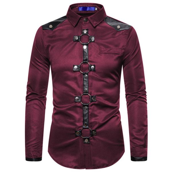 2020 luxury fashion mens designer men shirts man lapel long sleeves men's clothing gothic style rivet leisure shirt e91201, White;black
2020 luxury fashion mens designer men shirts man lapel long sleeves men's clothing gothic style rivet leisure shirt e91201, White;black