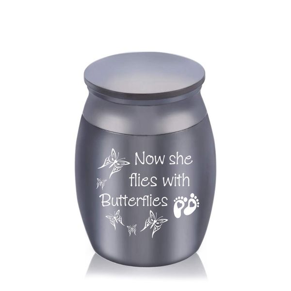 30x40mm aluminum alloy butterfly cremation urns ashes holder keepsake memorial mini urn with pretty package bag, Silver
30x40mm aluminum alloy butterfly cremation urns ashes holder keepsake memorial mini urn with pretty package bag, Silver
