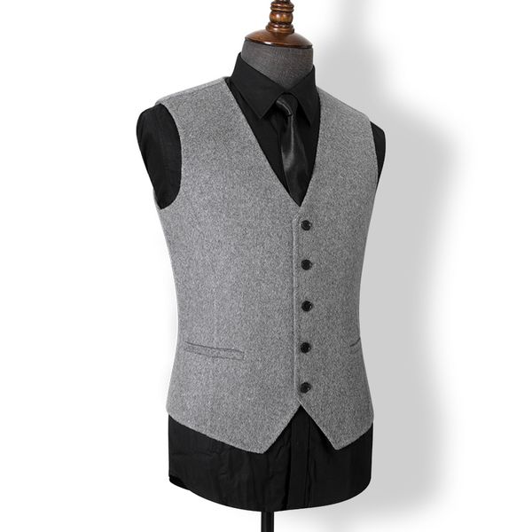 men's vests winter autumn business suit thick warm wool waistcoat slim fit double woolen coat formal fashion vest, Black;white
men's vests winter autumn business suit thick warm wool waistcoat slim fit double woolen coat formal fashion vest, Black;white