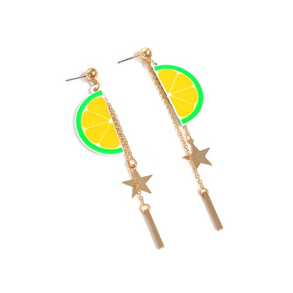 linsoir korean style women fruit earrings multi colors gold color watermelon lemon orange cherry dangle earring for women, Silver
linsoir korean style women fruit earrings multi colors gold color watermelon lemon orange cherry dangle earring for women, Silver