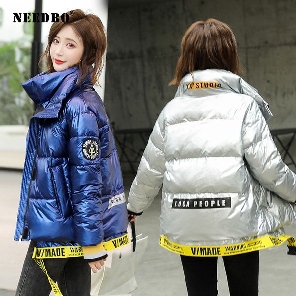 women's down & parkas needbo winter jacket women oversize parka coat glossy casual woman coats 2021 padded outwear, Black
women's down & parkas needbo winter jacket women oversize parka coat glossy casual woman coats 2021 padded outwear, Black