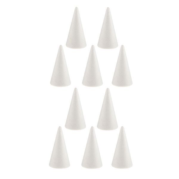 10 pieces white creative styrofoam foam ornament cone shape diy craft party decoration
10 pieces white creative styrofoam foam ornament cone shape diy craft party decoration