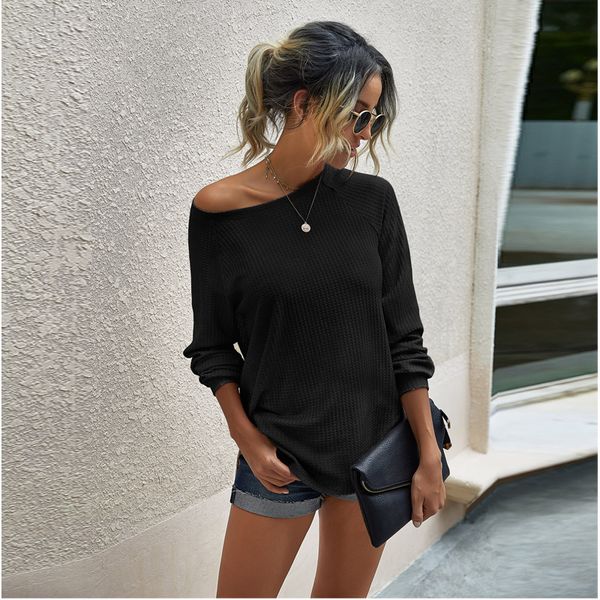 women's sweaters autumn sweatshirt without hat women round neck knit solid color long sleeve black clothes fall clothing, White;black
women's sweaters autumn sweatshirt without hat women round neck knit solid color long sleeve black clothes fall clothing, White;black