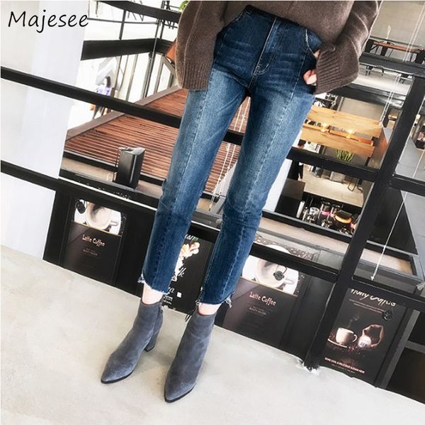 jeans women large size 5xl denim ankle-length irregular cropped high waist button elegant casual comfortable ladies all-match, Blue
jeans women large size 5xl denim ankle-length irregular cropped high waist button elegant casual comfortable ladies all-match, Blue