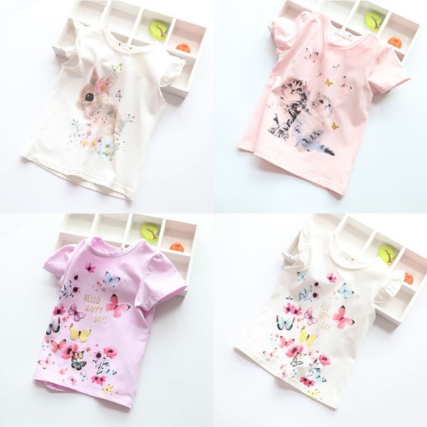 new cotton kids t-shirt children summer short sleeve t-shirts for girls clothes cat rabit butterfly baby t shirt toddler, Blue
new cotton kids t-shirt children summer short sleeve t-shirts for girls clothes cat rabit butterfly baby t shirt toddler, Blue