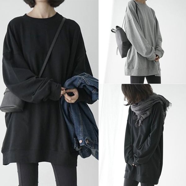 women's hoodies & sweatshirts z-zoux women long sleeve o-neck pullovers gray black solid plus size casual 2021
women's hoodies & sweatshirts z-zoux women long sleeve o-neck pullovers gray black solid plus size casual 2021