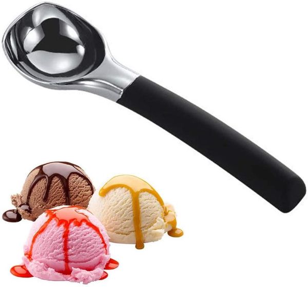 stainless steel ice cream scoop with ergonomic non-slip handle, no-thaw, dishwasher safe scooper kitchen tool, 6.9-inch
stainless steel ice cream scoop with ergonomic non-slip handle, no-thaw, dishwasher safe scooper kitchen tool, 6.9-inch