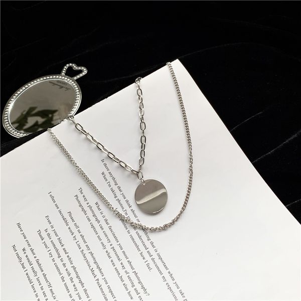 minimalist double layer punk hip hop metal silver color harajuku geometric round necklace for women men couple
minimalist double layer punk hip hop metal silver color harajuku geometric round necklace for women men couple