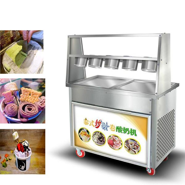 the manufacturer directly sells fried ice double pots and fried yogurt machine with five small bowls
the manufacturer directly sells fried ice double pots and fried yogurt machine with five small bowls