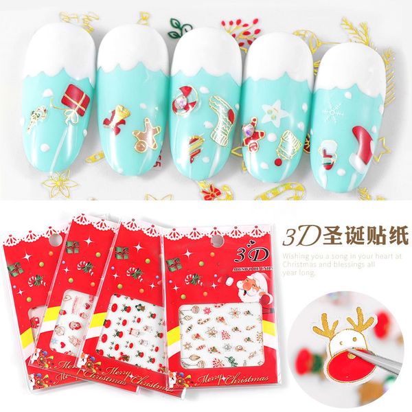 1 pcs waterproof christmas decorations for nails mix colorful transfer nail foil sticker snow flower elk santa adhesive paper, Black
1 pcs waterproof christmas decorations for nails mix colorful transfer nail foil sticker snow flower elk santa adhesive paper, Black