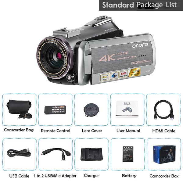 camcorders professional video camera real 4k wifi 64x digital zoom 30fps night vision camcorder ordro az50 for live broadcast
camcorders professional video camera real 4k wifi 64x digital zoom 30fps night vision camcorder ordro az50 for live broadcast
