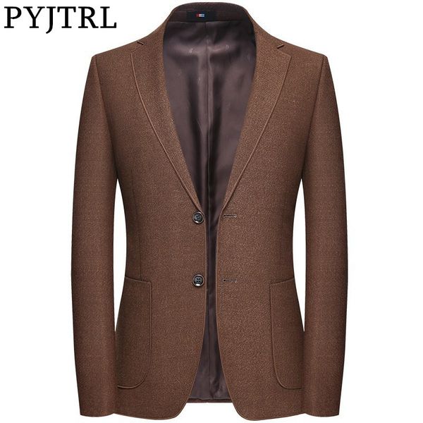 pyjtrl quality men autumn winter big pocket suit jacket middle-aged dad business casual coat slim fit blazer hombre masculino, White;black
pyjtrl quality men autumn winter big pocket suit jacket middle-aged dad business casual coat slim fit blazer hombre masculino, White;black