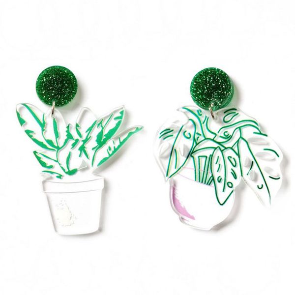 lucky99 new design transparent green small bonsai earrings for women 2020 fashion cute fresh acrylic drop earring jewelry e19023, Silver
lucky99 new design transparent green small bonsai earrings for women 2020 fashion cute fresh acrylic drop earring jewelry e19023, Silver