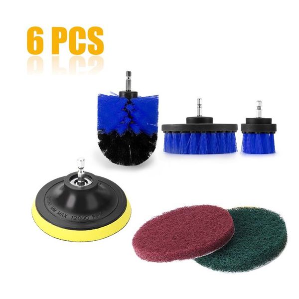6pcs/set electric drill brush kit plastic round cleaning brush for carpet glass car tires nylon brushes power scrubber drill
6pcs/set electric drill brush kit plastic round cleaning brush for carpet glass car tires nylon brushes power scrubber drill