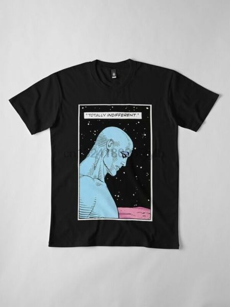 watchmen dr. manhattan totally indifferent black t-shirt