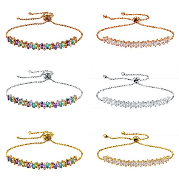 weimanjingdian brand sparkling irregular rainbow cubic zirconia cz zircon crystal adjustable bracelets for women, Black
weimanjingdian brand sparkling irregular rainbow cubic zirconia cz zircon crystal adjustable bracelets for women, Black