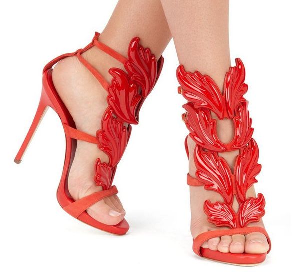 design cruel summer leaves angle wings shoes woman buckle strap gladiator high heels sandals women gold silver yellow white red, Black
design cruel summer leaves angle wings shoes woman buckle strap gladiator high heels sandals women gold silver yellow white red, Black