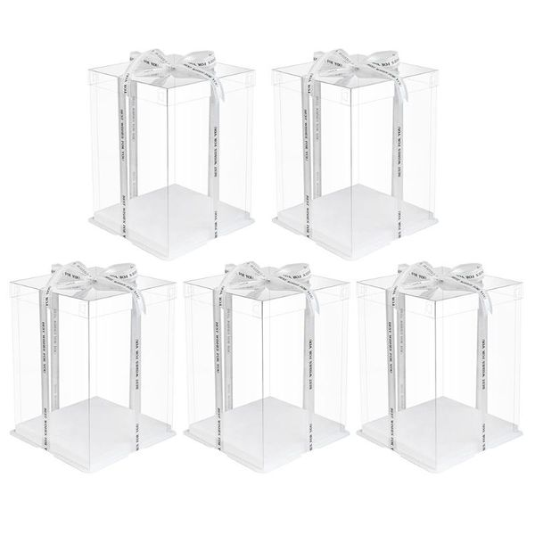 5pcs transparent birthday cake box plastic cake packaging boxes organizer case for home dessert shop double single layer
5pcs transparent birthday cake box plastic cake packaging boxes organizer case for home dessert shop double single layer